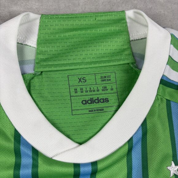 Adidas Men’s Seattle Sounders Size XS Authentic Version Home Soccer Jersey MLS - Picture 4 of 14